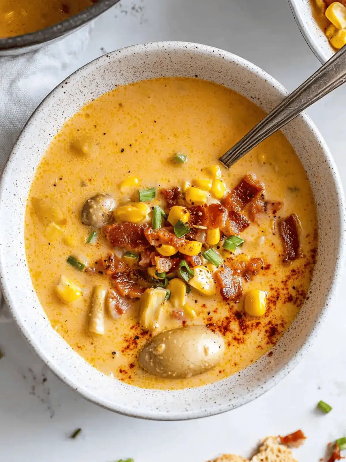 Corn Chowder with Bacon & Smoked Paprika
