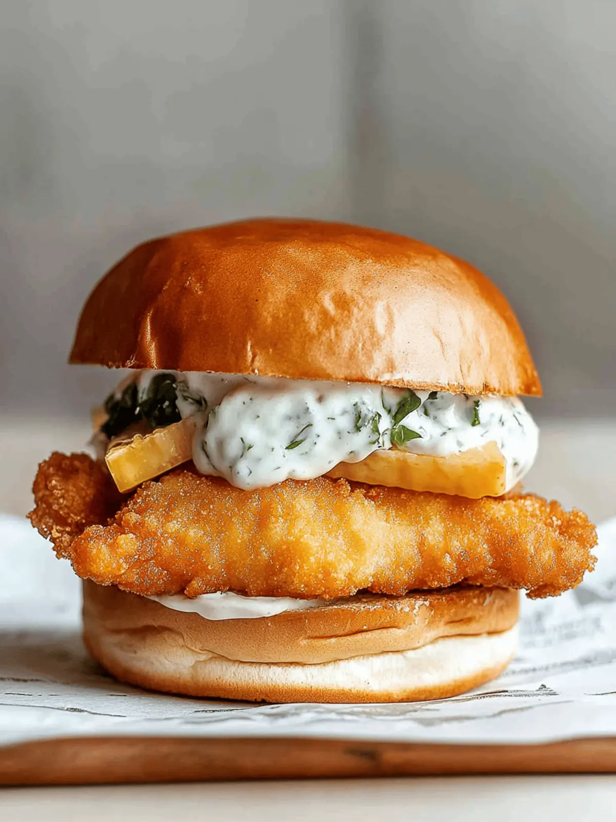 Fried Cod Fish Sandwich