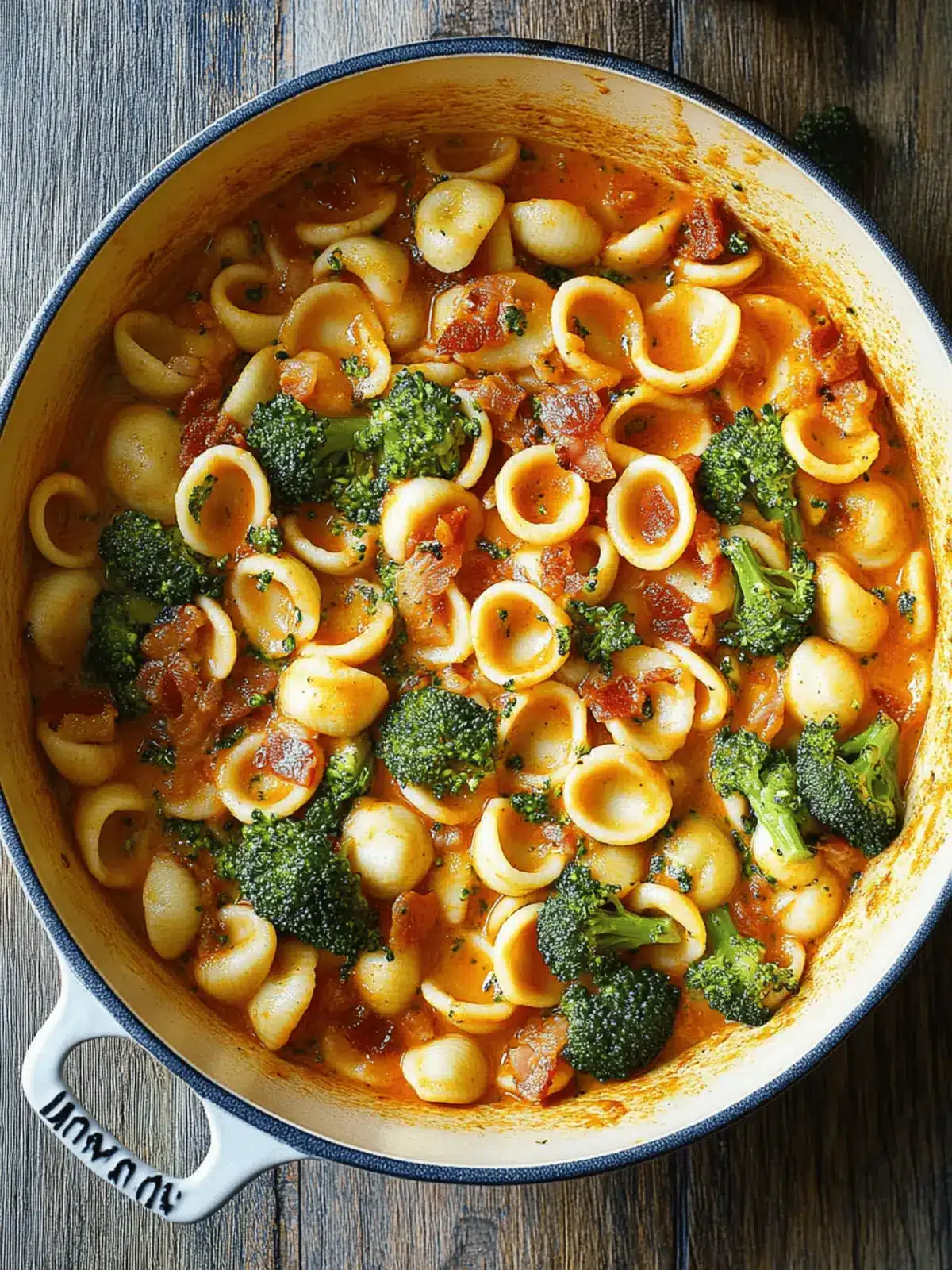 Spicy Bacon Broccoli Orecchiette