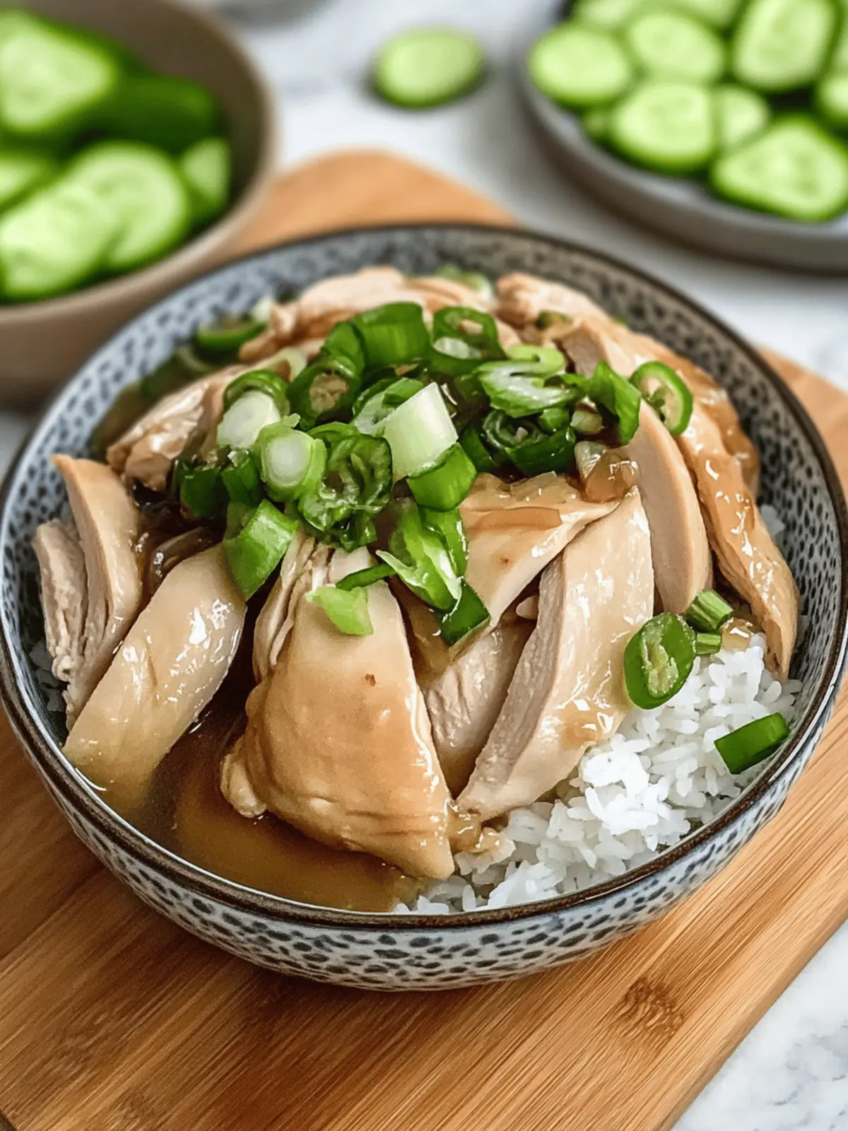 Poached Chinese Chicken with Ginger Scallion Sauce Bliss 2 Poached Chinese Chicken with Ginger Scallion Sauce