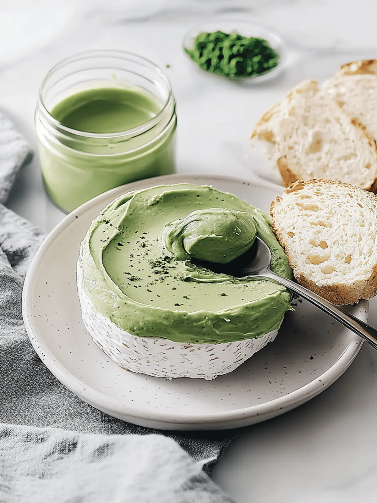 Matcha Cream Cheese Spread