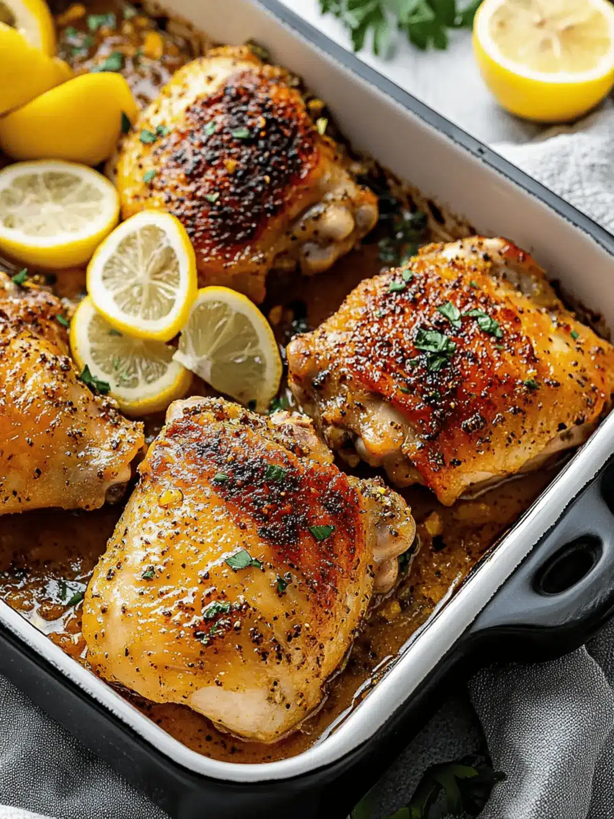 Lemon Pepper Chicken Thighs