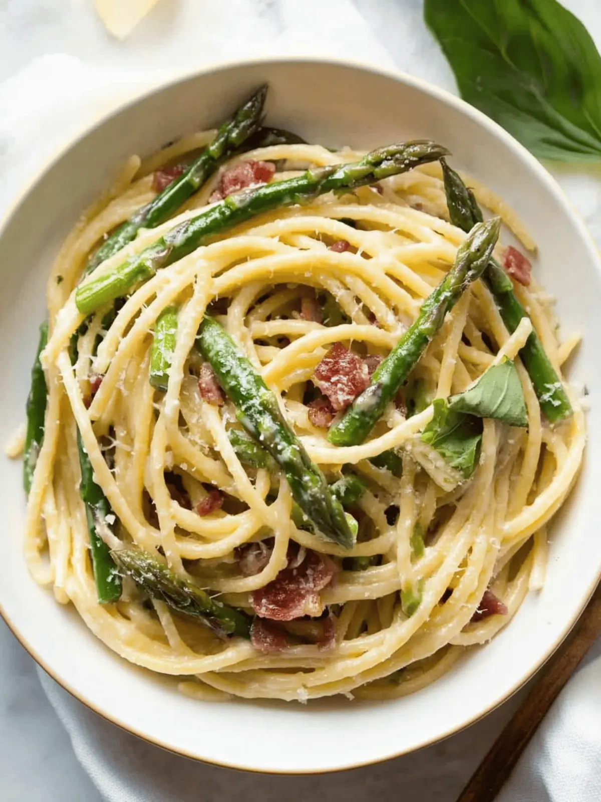 Asparagus Pancetta Pasta