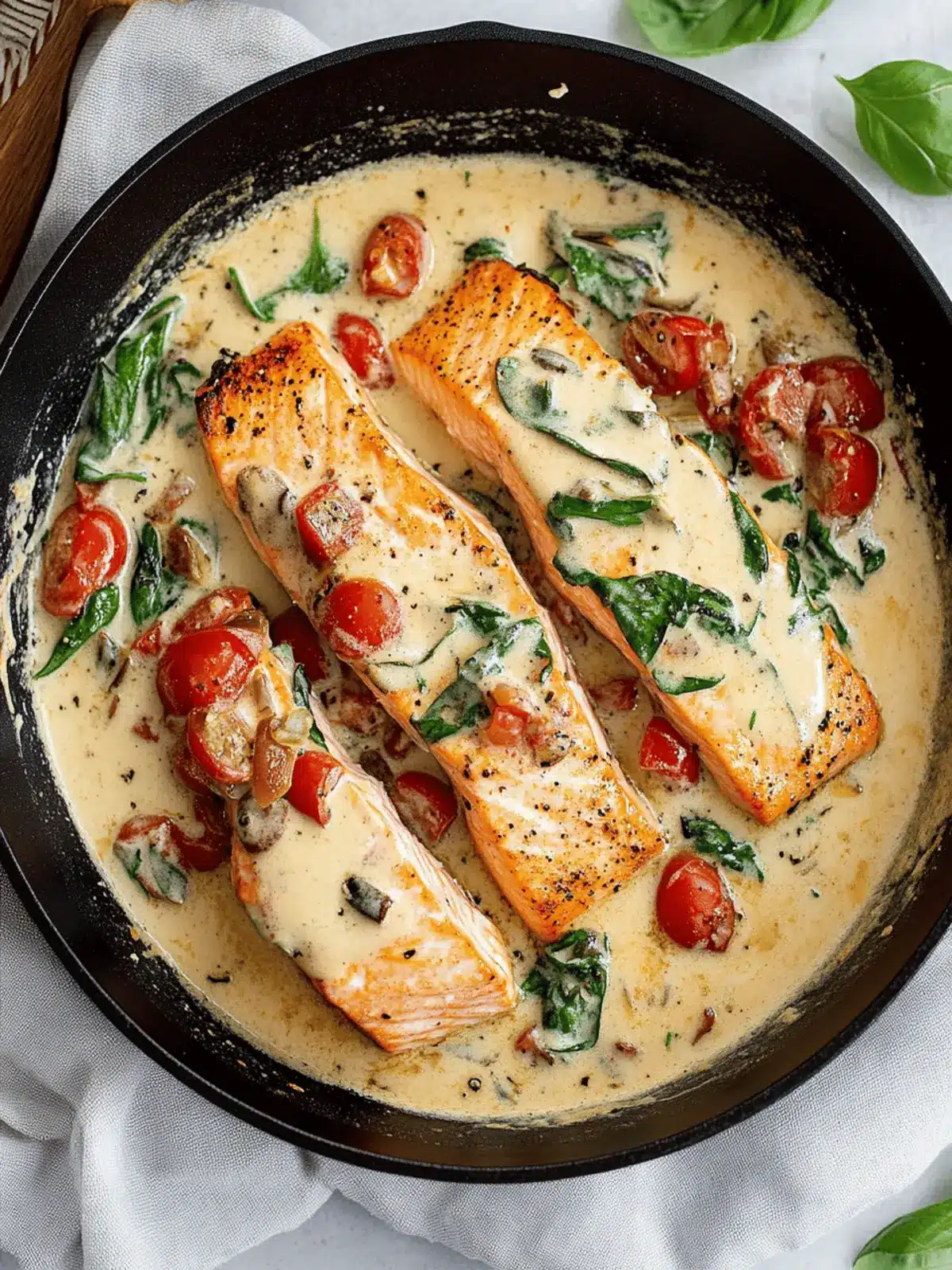 Creamy Tuscan Salmon: Your 30-Minute Comfort Dish 3 Creamy Tuscan Salmon