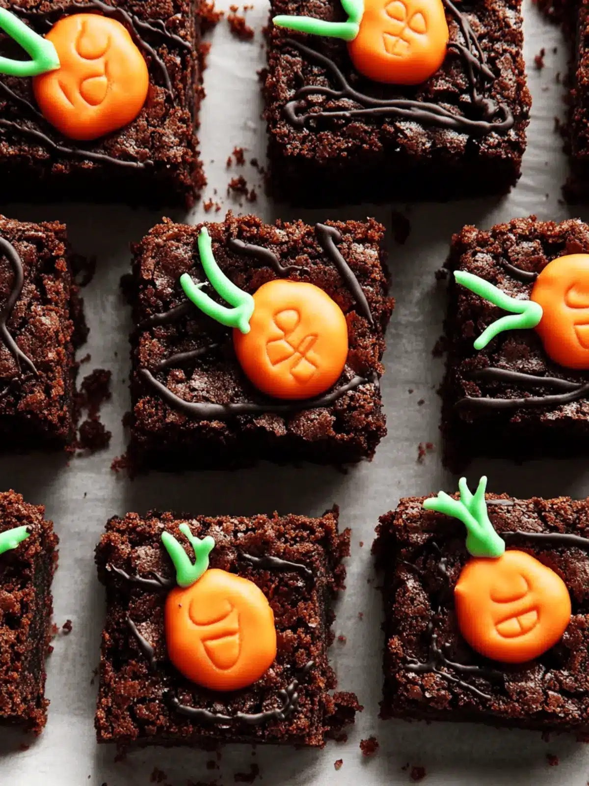 Pumpkin Patch Brownies