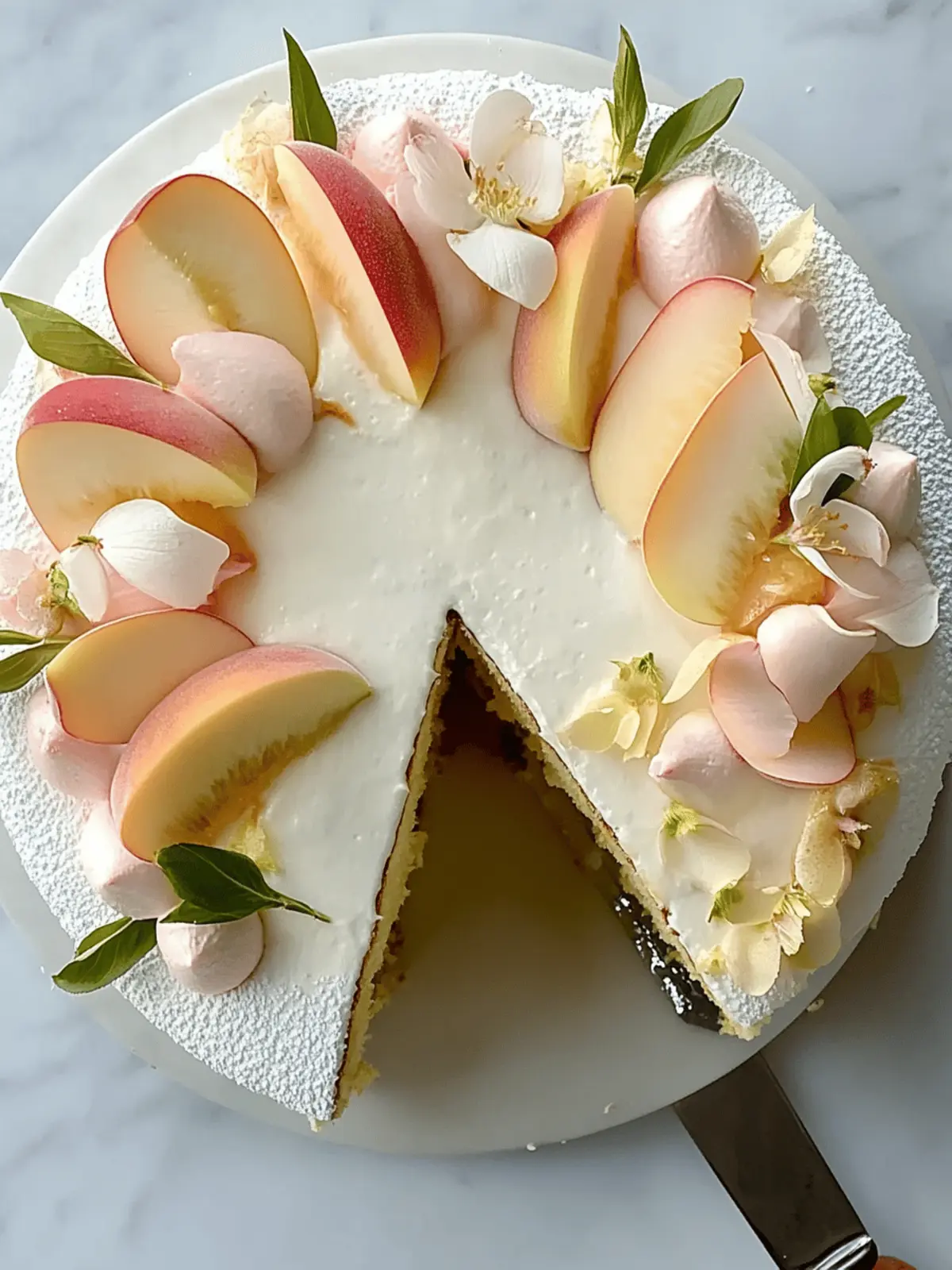 Jasmine, Peach & Vanilla Cake