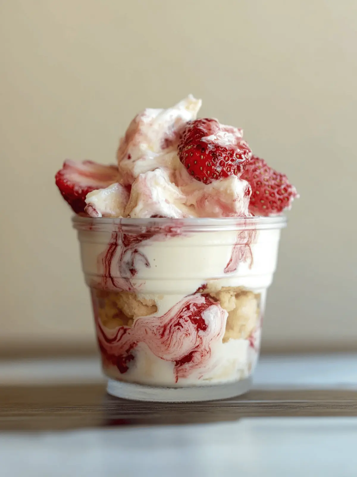 strawberry shortcake pudding