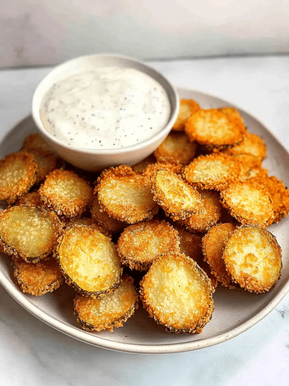 Crispy Air Fryer Fried Pickles with Zesty Dip Delight 4 Air Fryer Fried Pickles