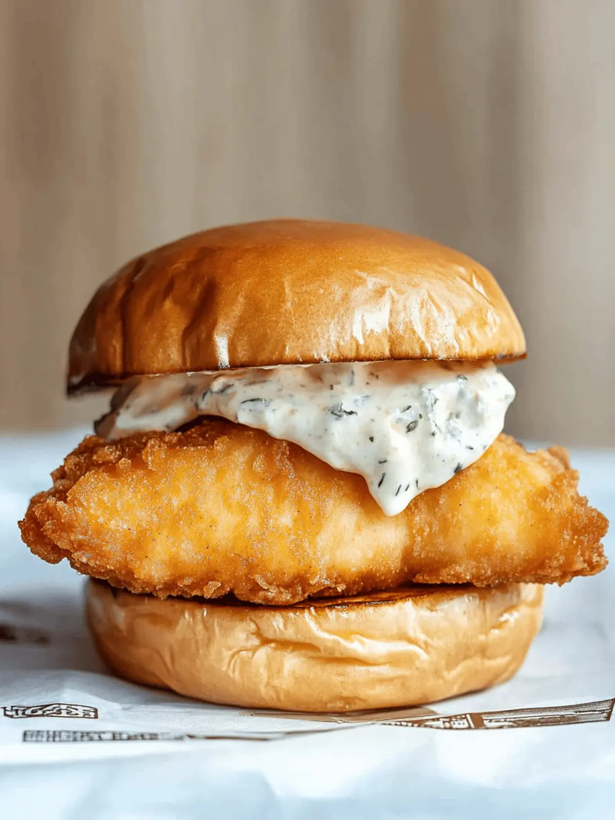 Fried Cod Fish Sandwich