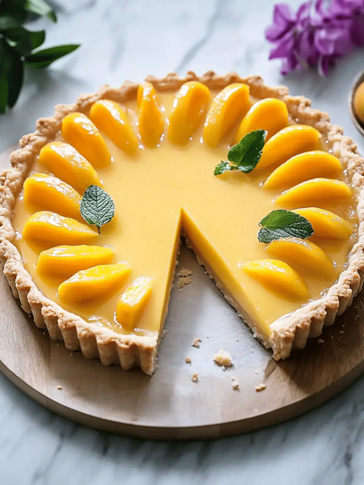 Mango Curd Tart
