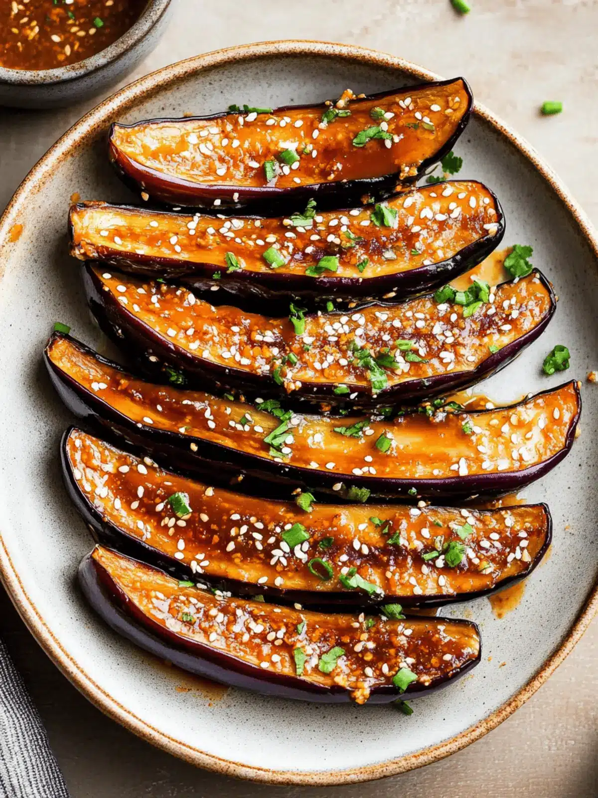 Air Fryer Eggplant with Miso Sauce