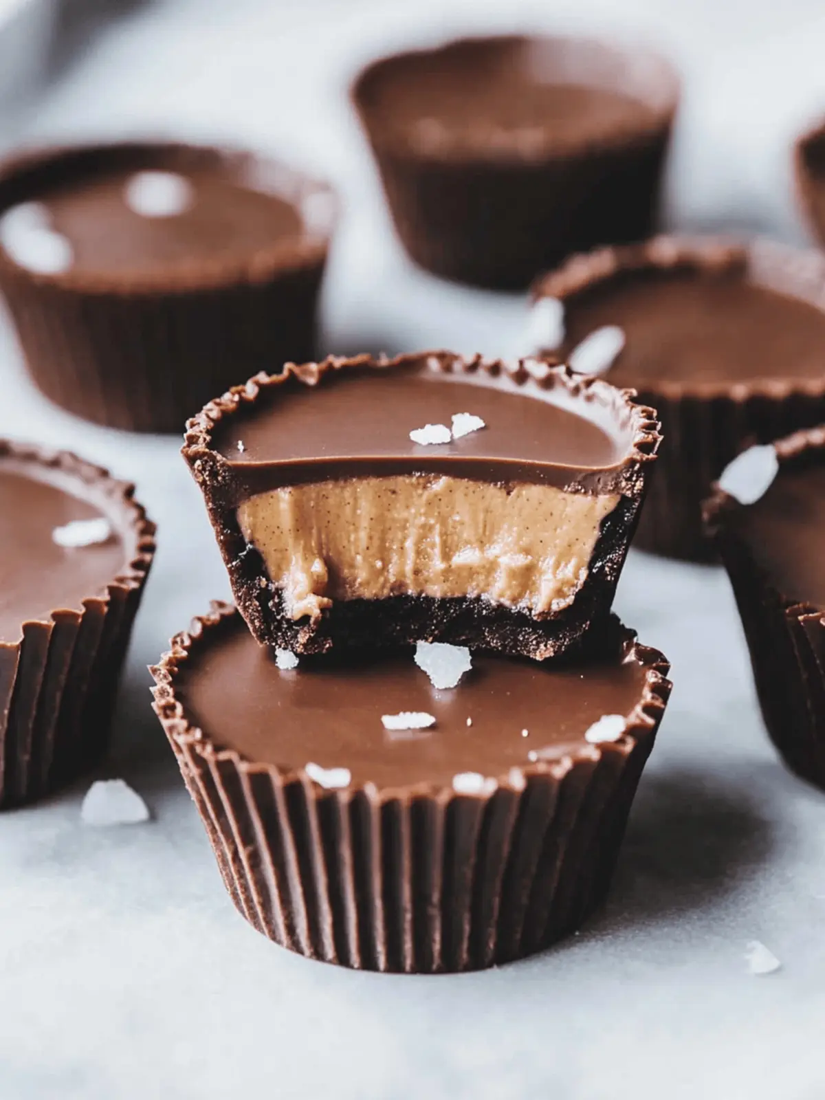 Frozen Peanut Butter Nutella Cups