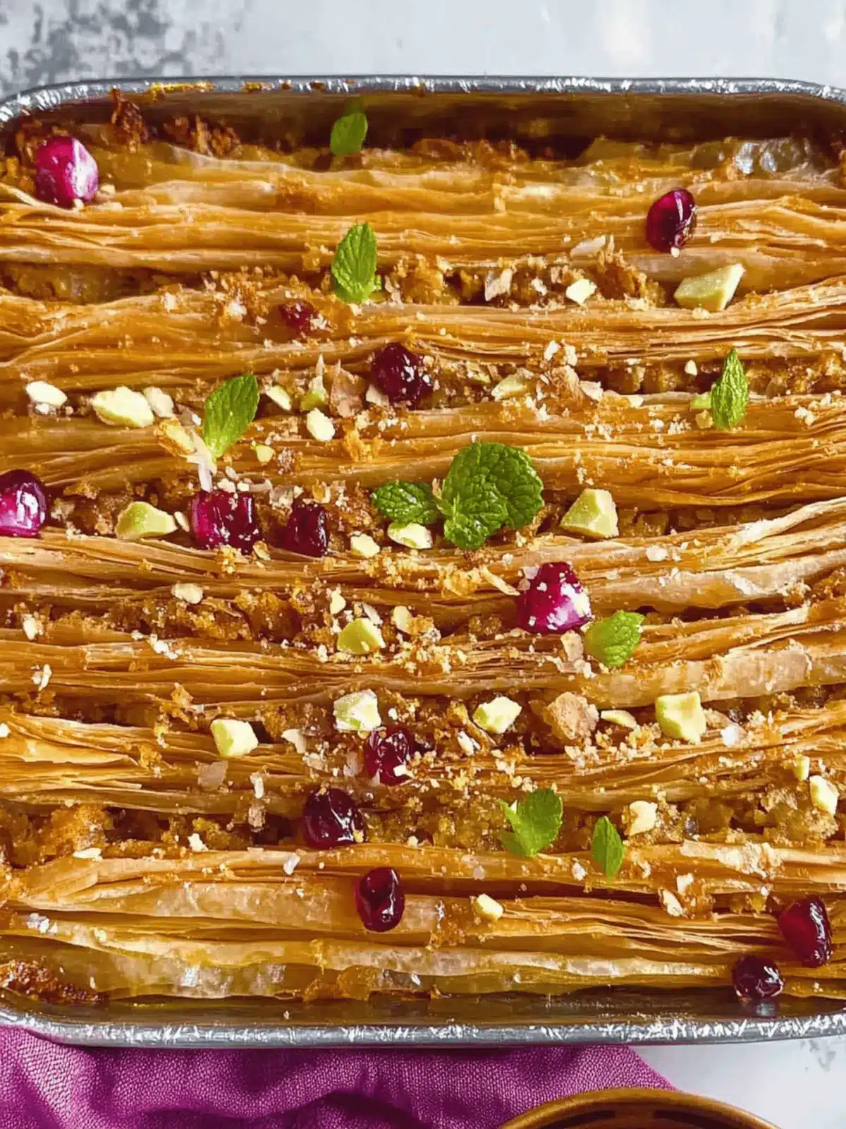 Phyllo Dough Crinkle Cake with eggless option