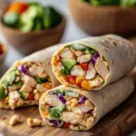 Thai Peanut Chicken Wraps