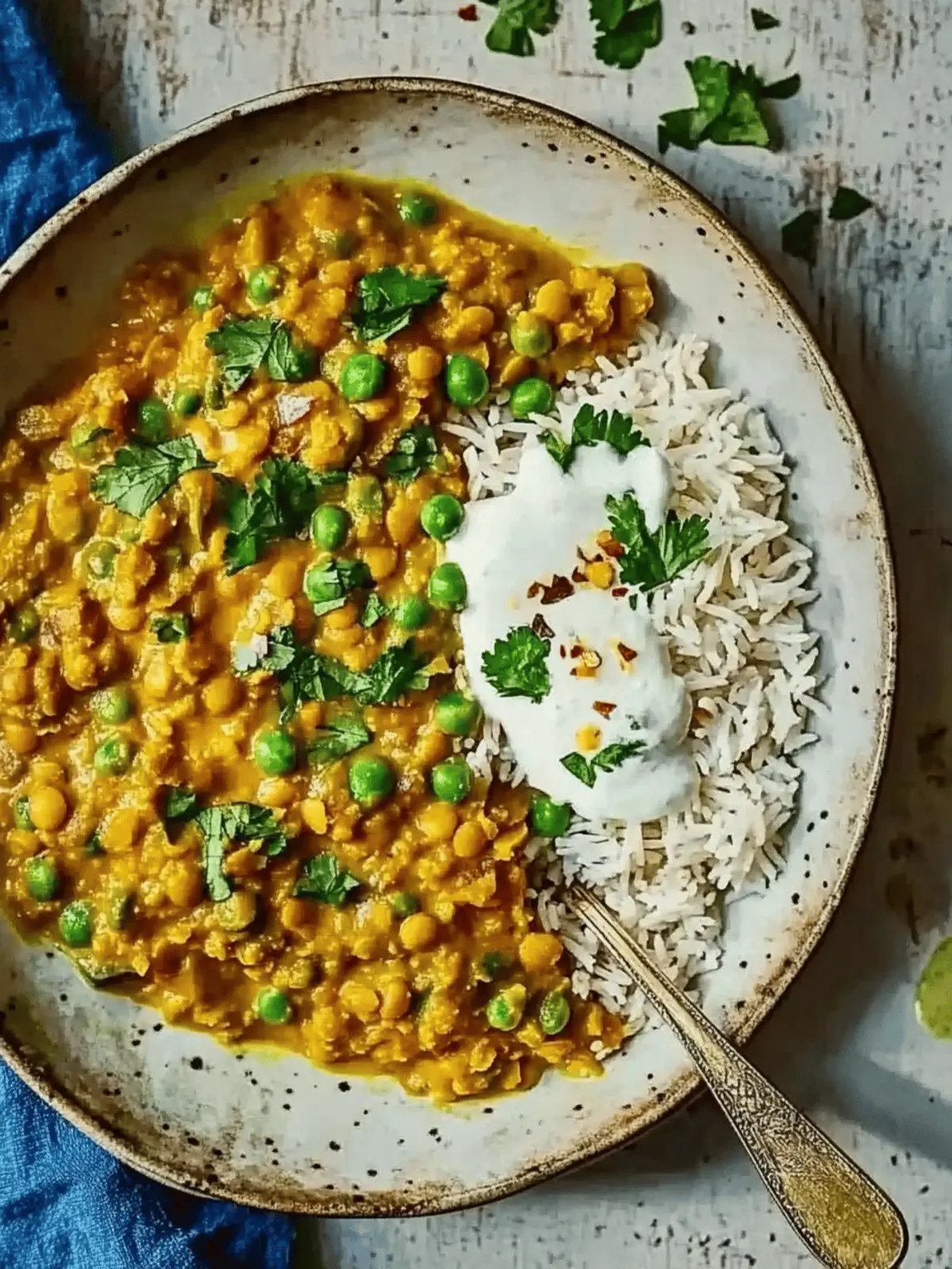 Speedy lentil coconut curry