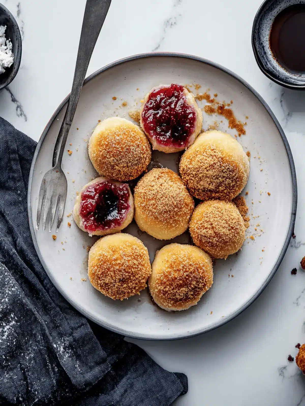 Plum Dumplings with Ricotta