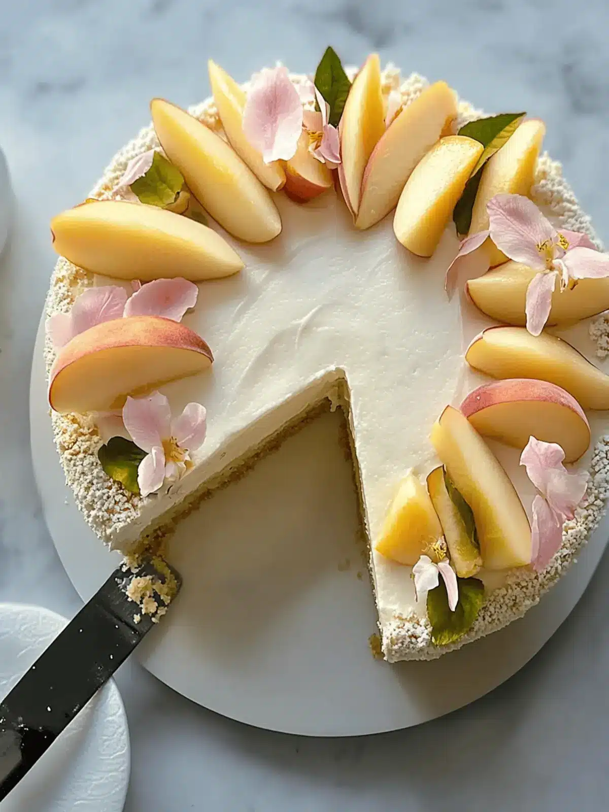 Jasmine, Peach & Vanilla Cake