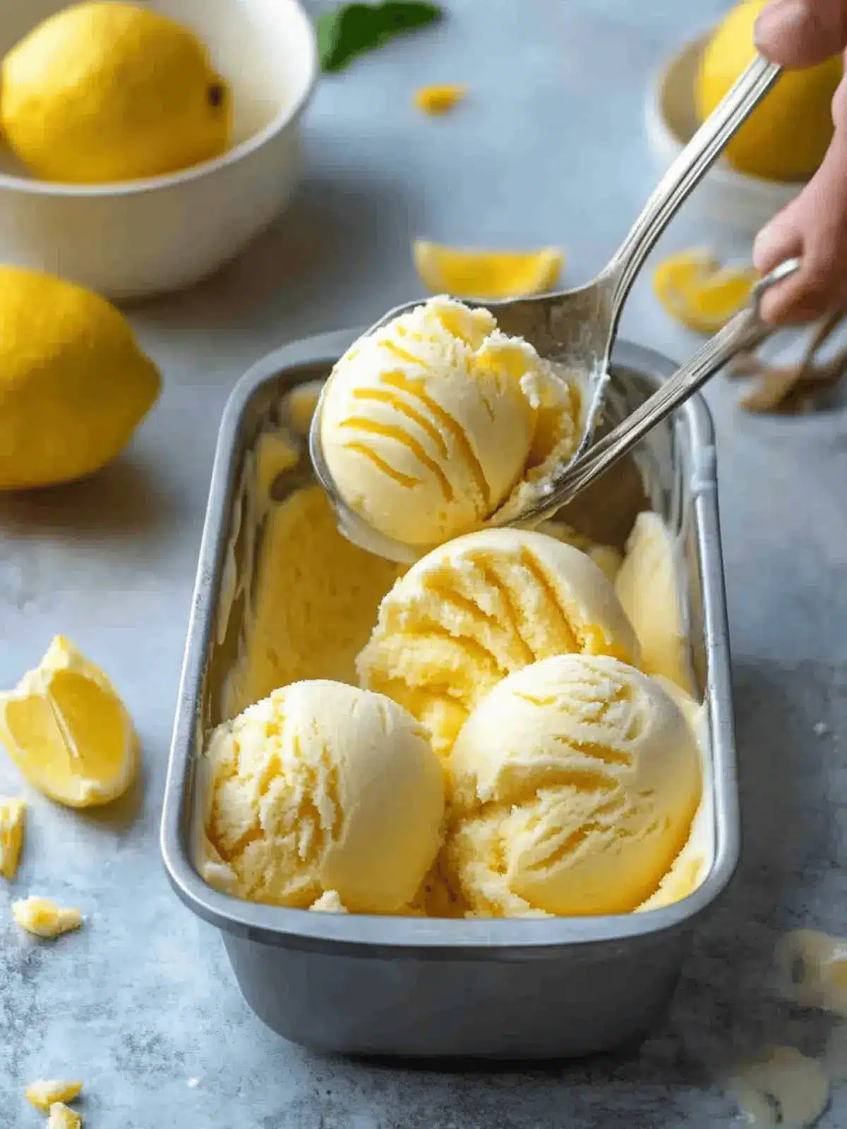 Tangy Lemon Curd Ice Cream: A Creamy Summer Delight 4 Lemon Curd Ice Cream