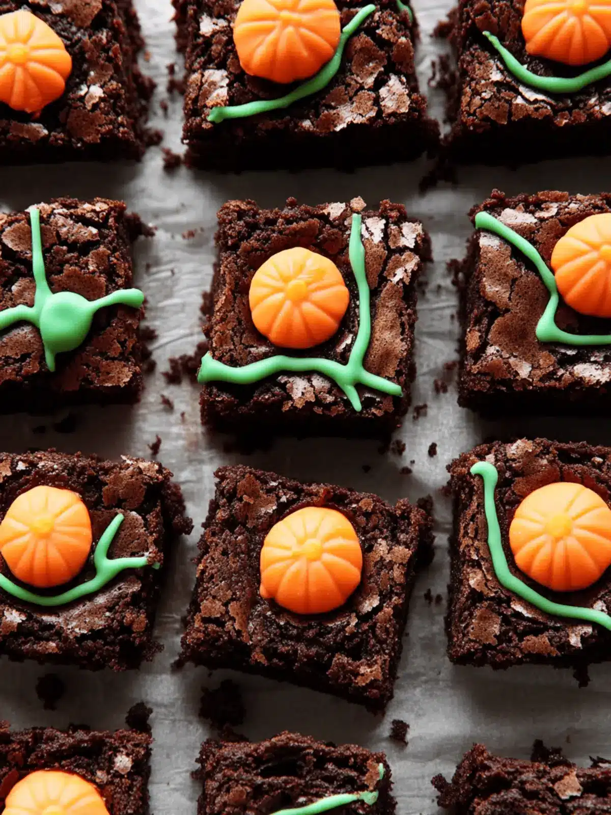 Pumpkin Patch Brownies