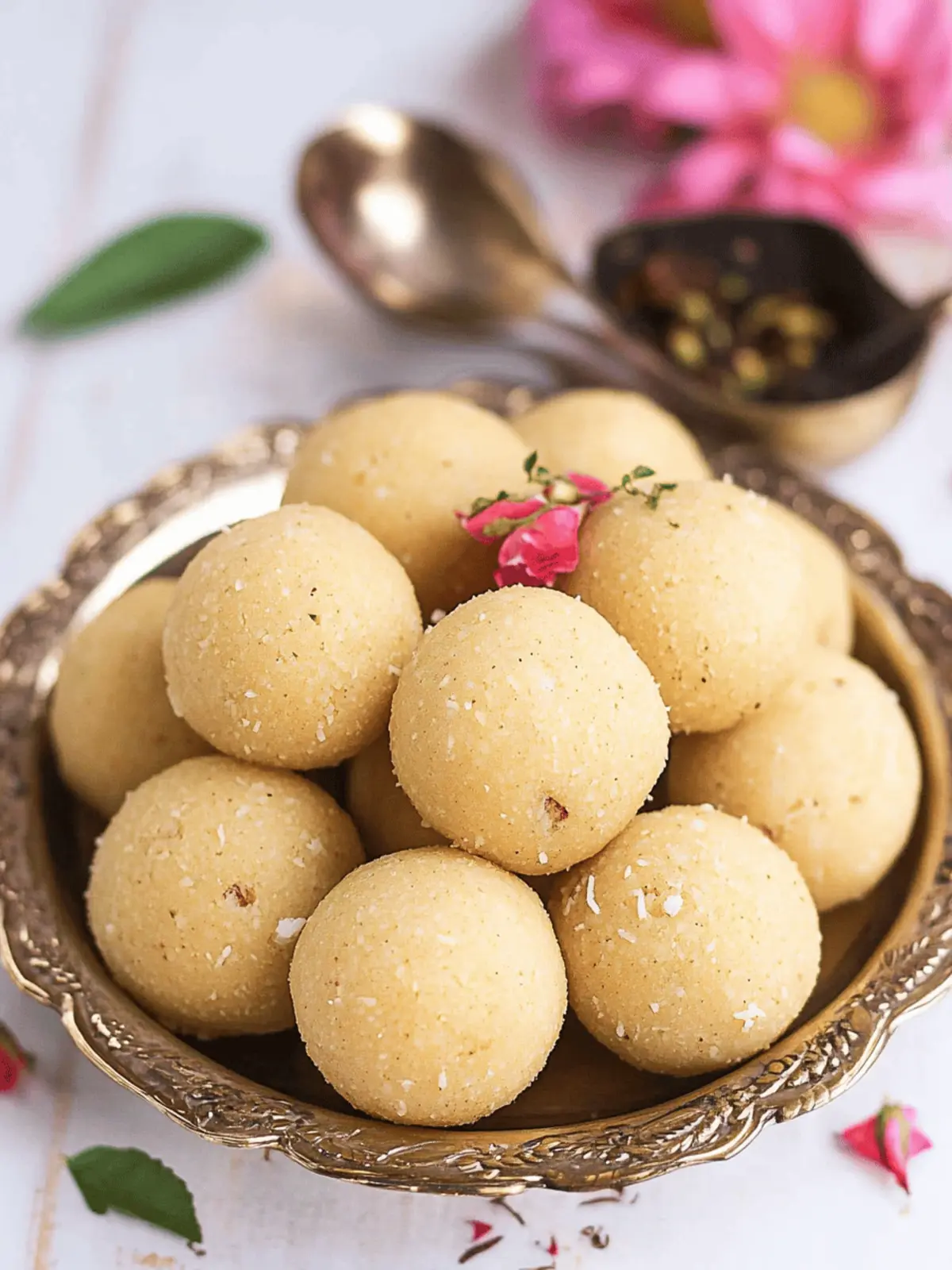 Rava Coconut Laddu