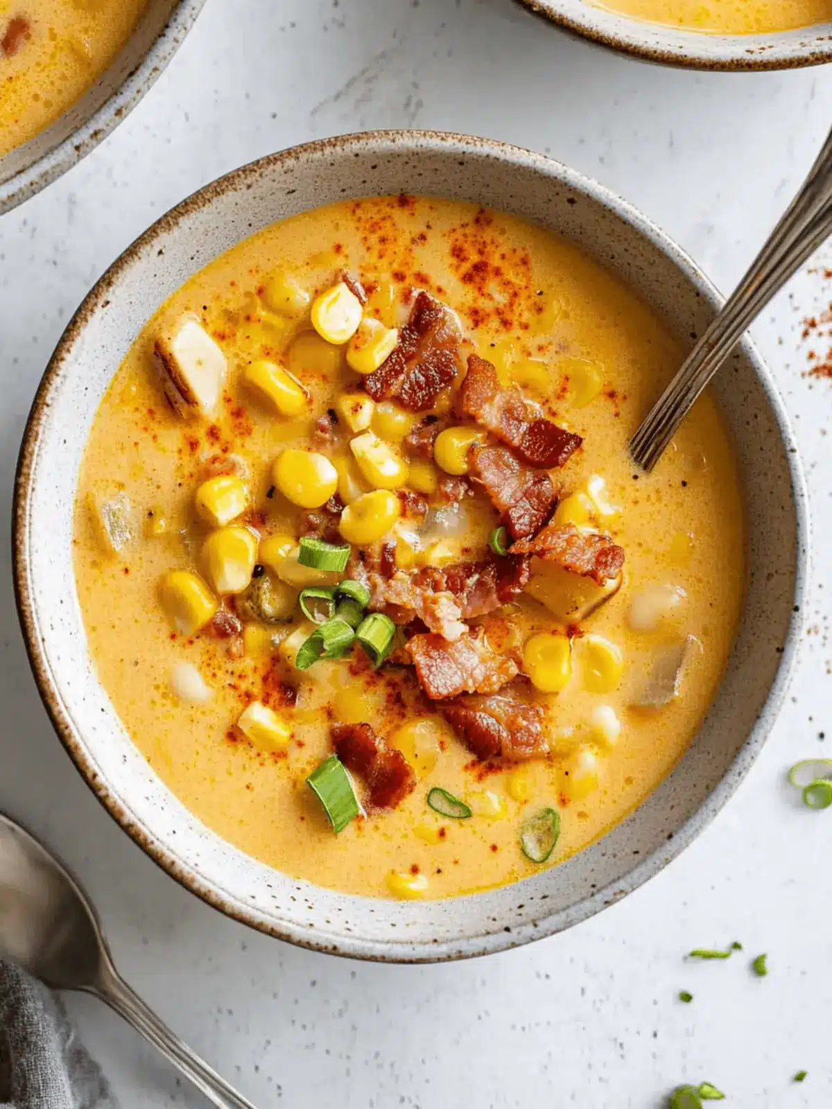 Corn Chowder with Bacon & Smoked Paprika