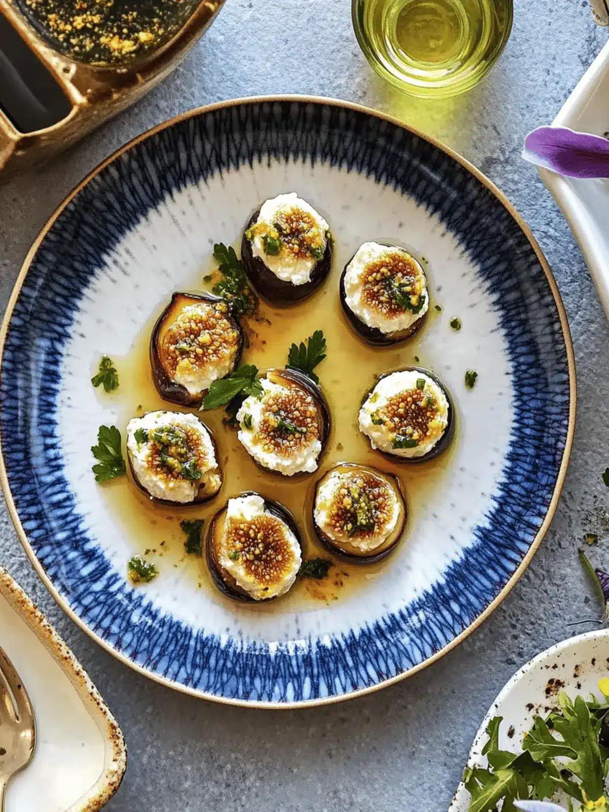 Feta-Stuffed Figs With Saffron Syrup