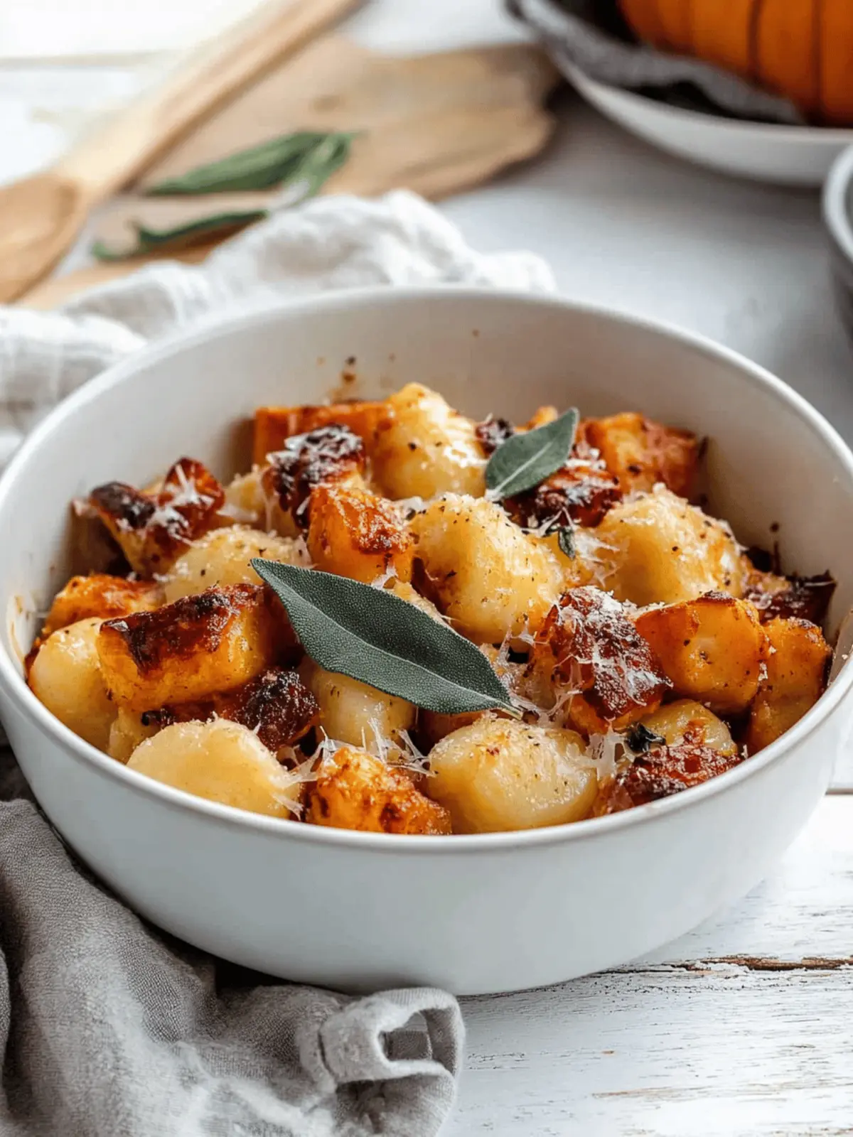 Air Fryer Pumpkin Gnocchi Bake