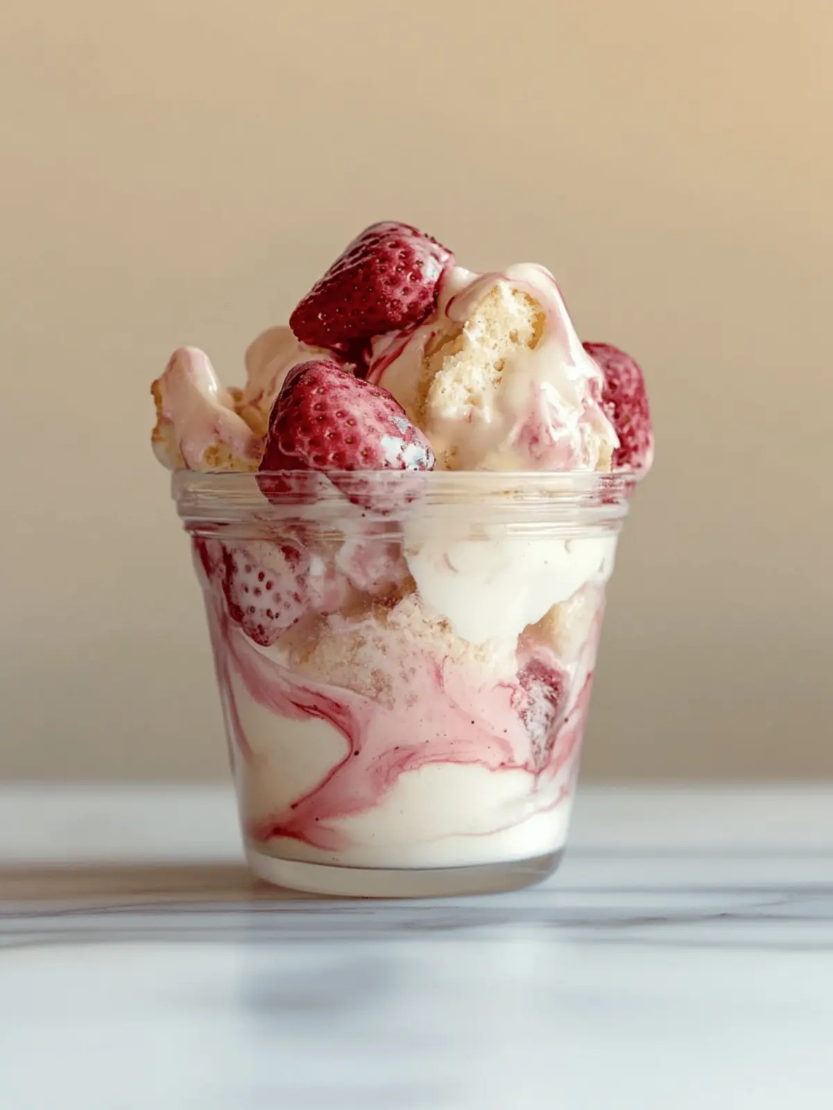 strawberry shortcake pudding