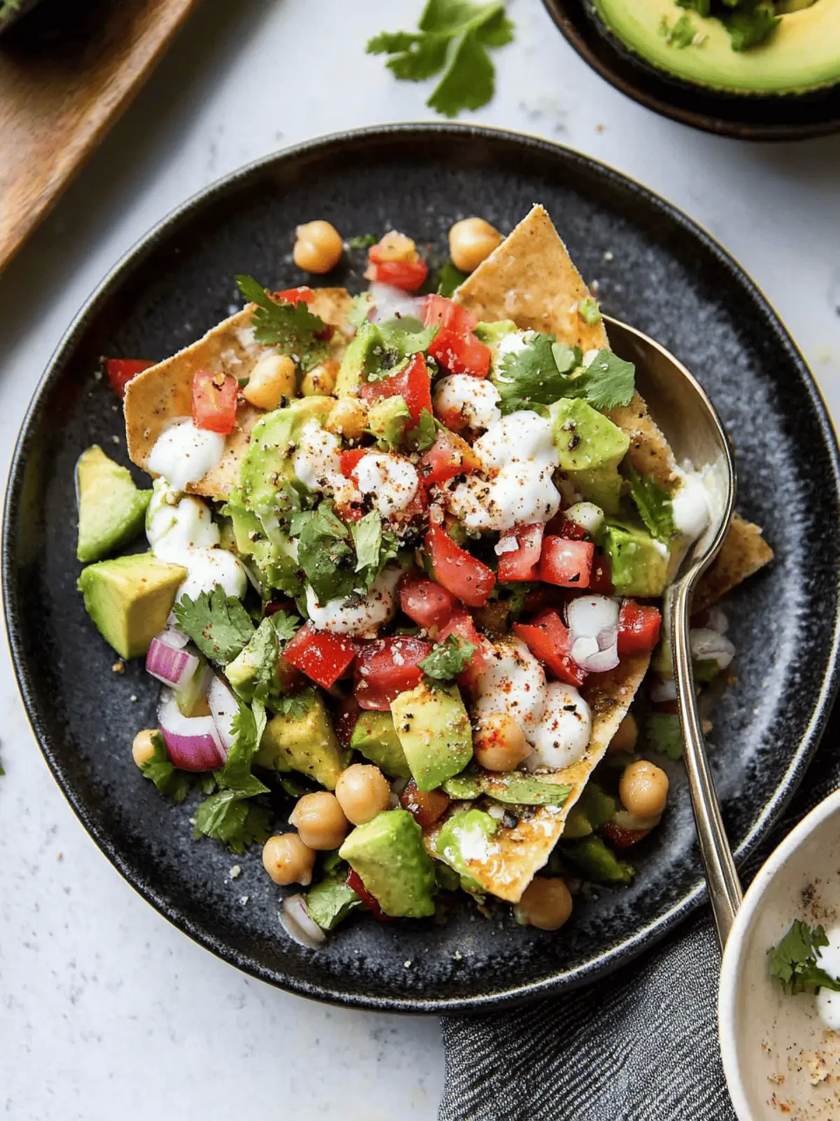 Avocado Chickpea Chaat