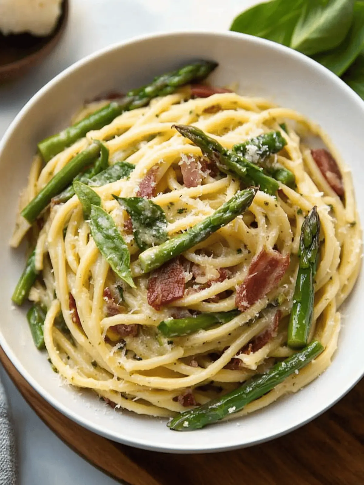 Creamy Asparagus Pancetta Pasta for Quick Dinner Bliss 4 Asparagus Pancetta Pasta