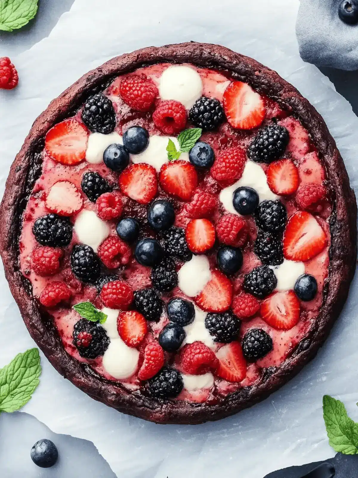 Very Berry Brownie Pizza: Decadent, Guilt-Free Delight! 5 Very Berry Brownie Pizza