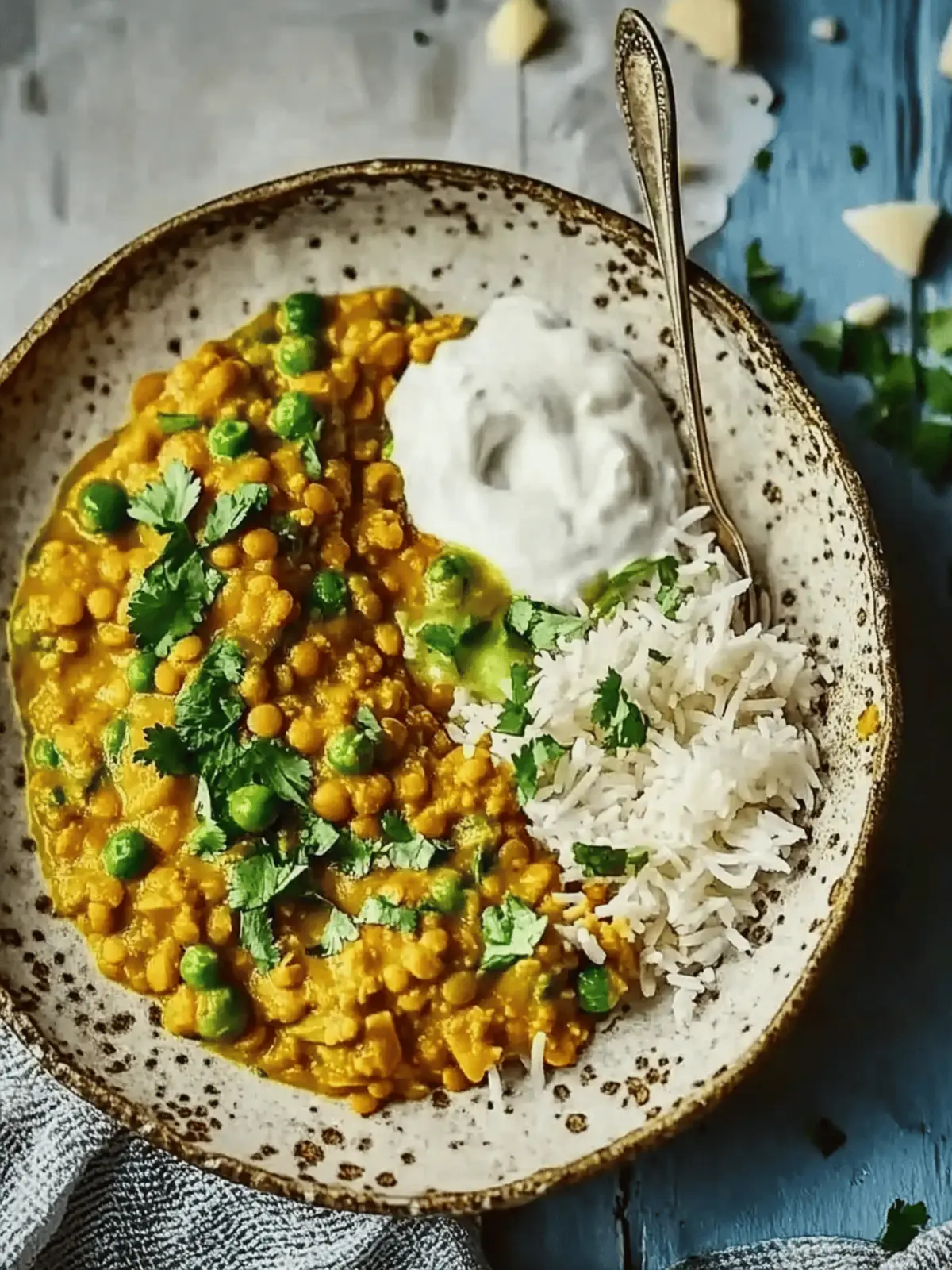 Speedy lentil coconut curry