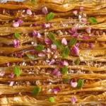 Phyllo Dough Crinkle Cake with eggless option