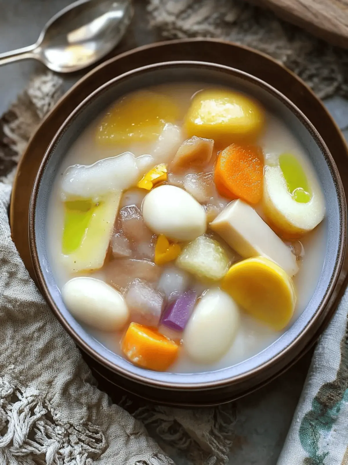 Ginataang Bilo Bilo - Filipino Dessert Pudding