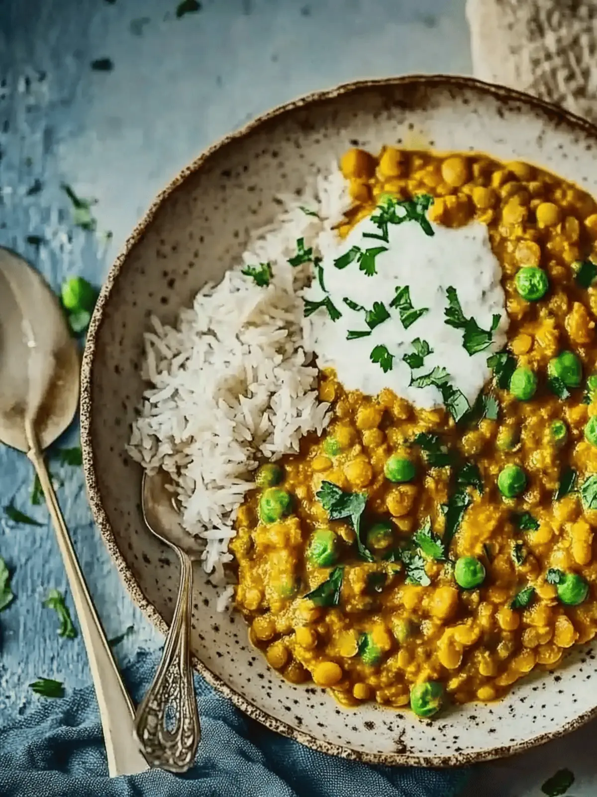 Speedy lentil coconut curry