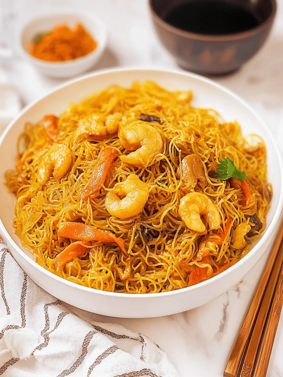 Savor Authentic Singapore Noodles Made Easy at Home 3 Singapore Noodles (Singapore Mei Fun)
