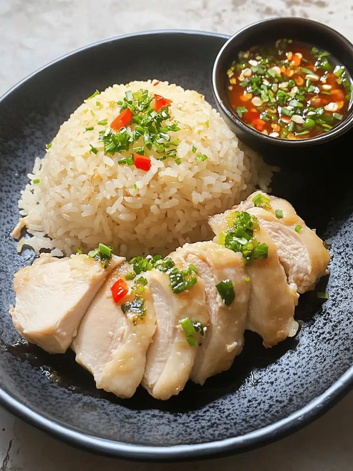 Irresistible Hainanese Chicken Rice with Chicken Thighs at Home 4 Hainanese Chicken Rice with Chicken Thighs