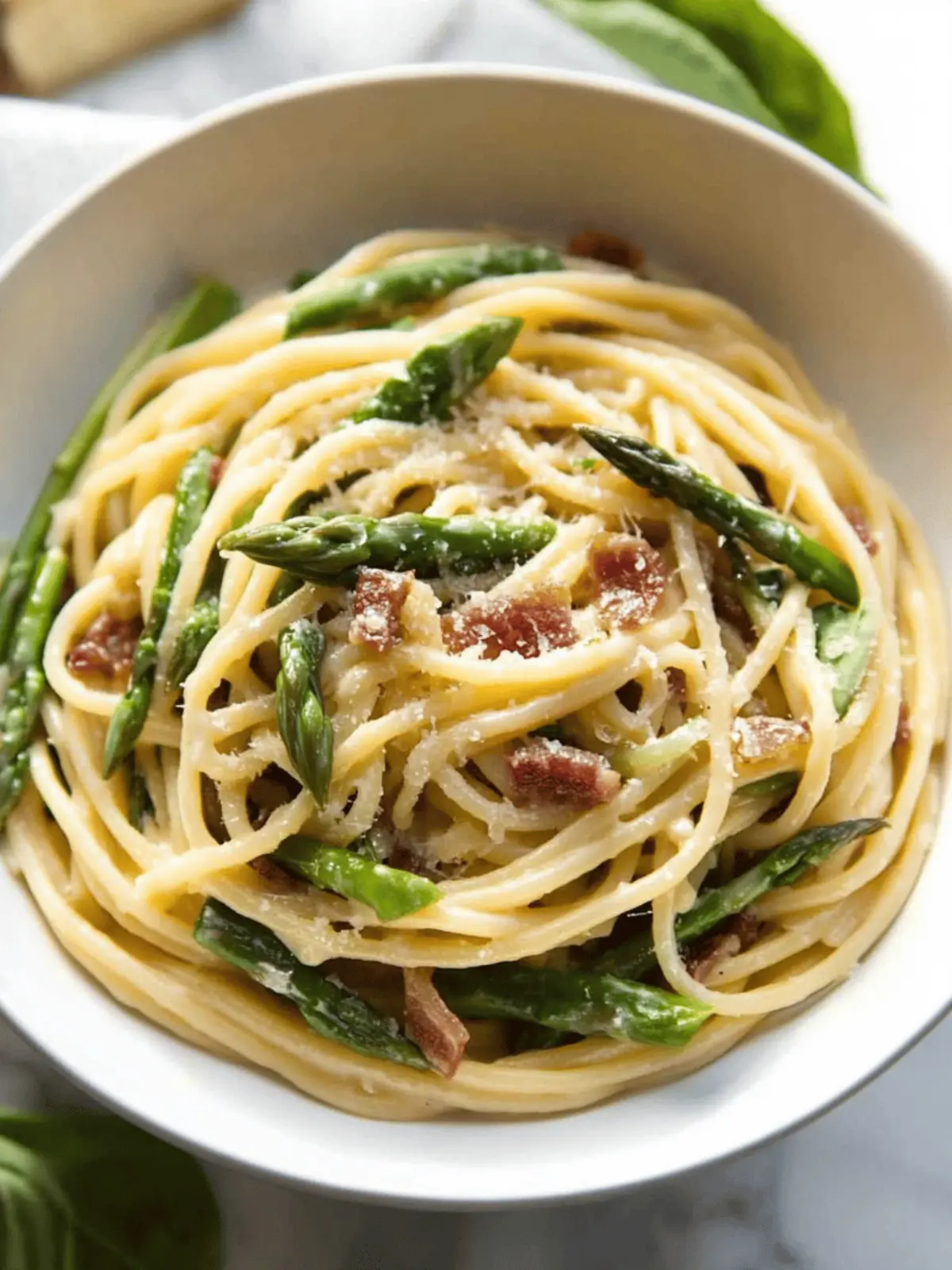 Creamy Asparagus Pancetta Pasta for Quick Dinner Bliss 3 Asparagus Pancetta Pasta