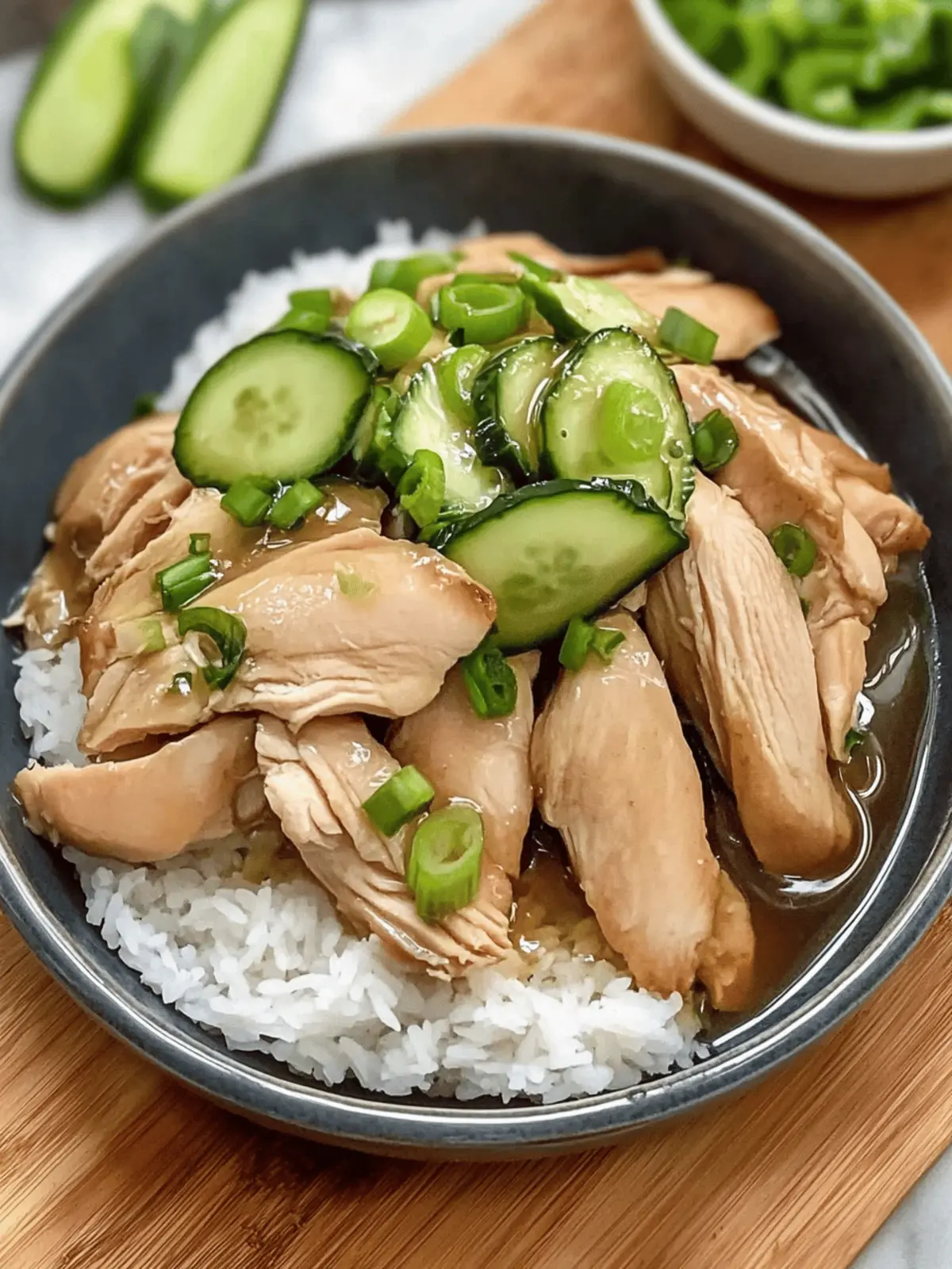 Poached Chinese Chicken with Ginger Scallion Sauce Bliss 3 Poached Chinese Chicken with Ginger Scallion Sauce