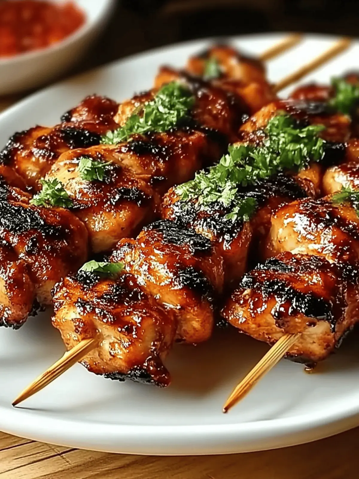 Grilled Thai Coconut Chicken Skewers