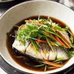 Steamed Fish with Ginger and Soy Sauce