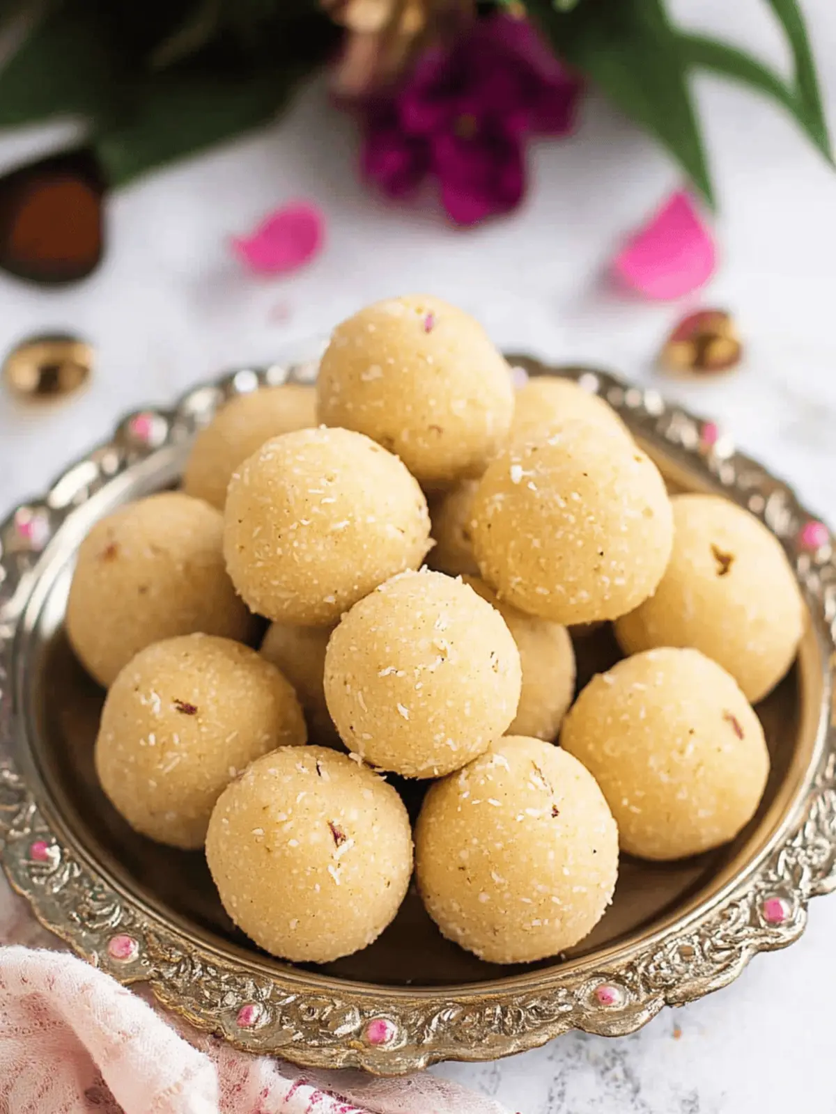 Rava Coconut Laddu