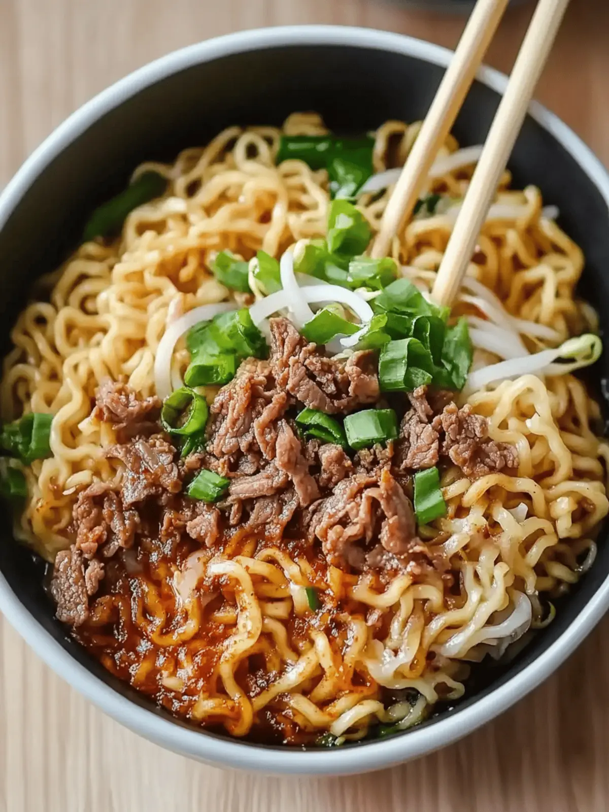 One-pan Beef Ramen Noodles