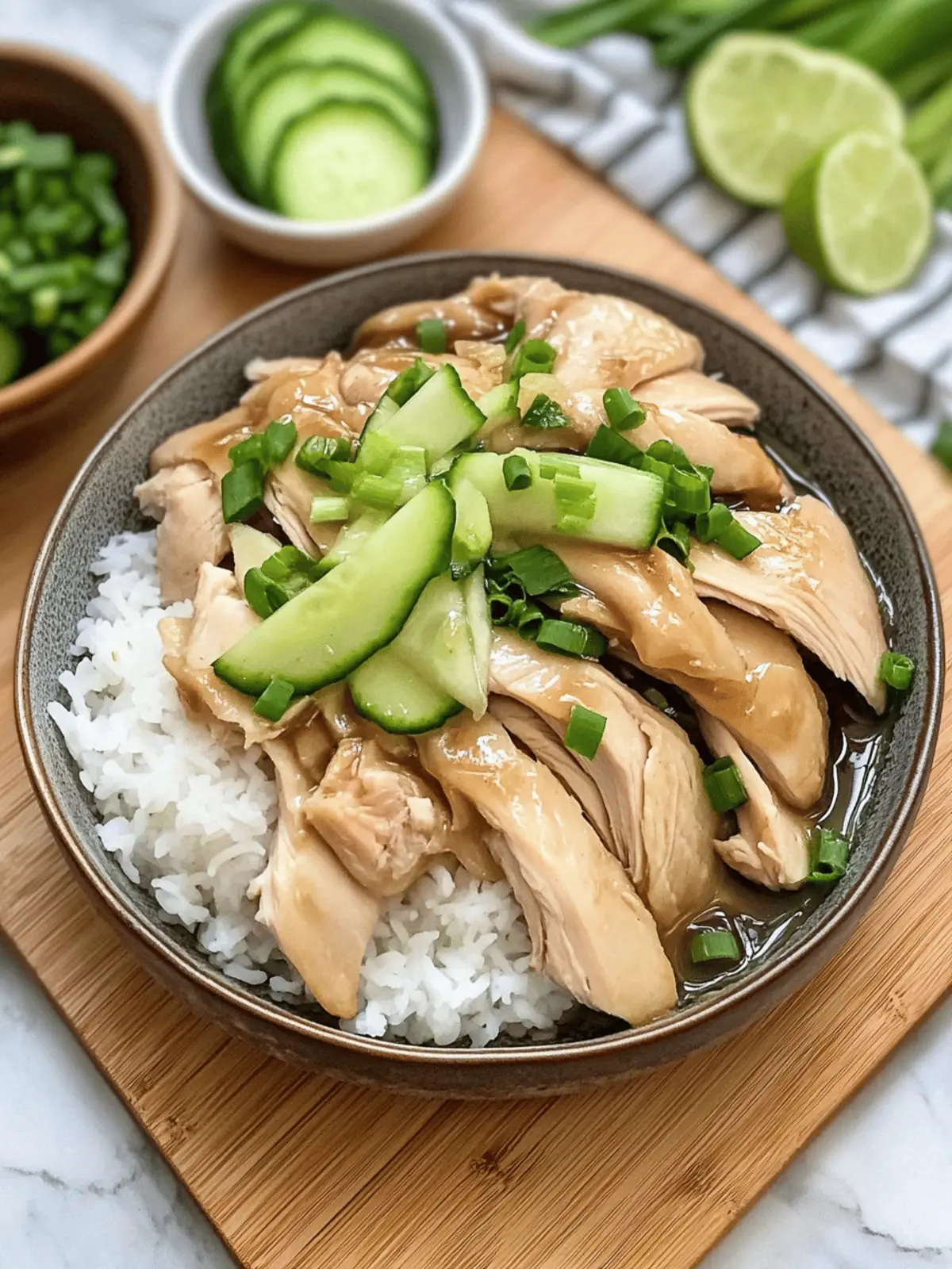 Poached Chinese Chicken with Ginger Scallion Sauce Bliss 4 Poached Chinese Chicken with Ginger Scallion Sauce