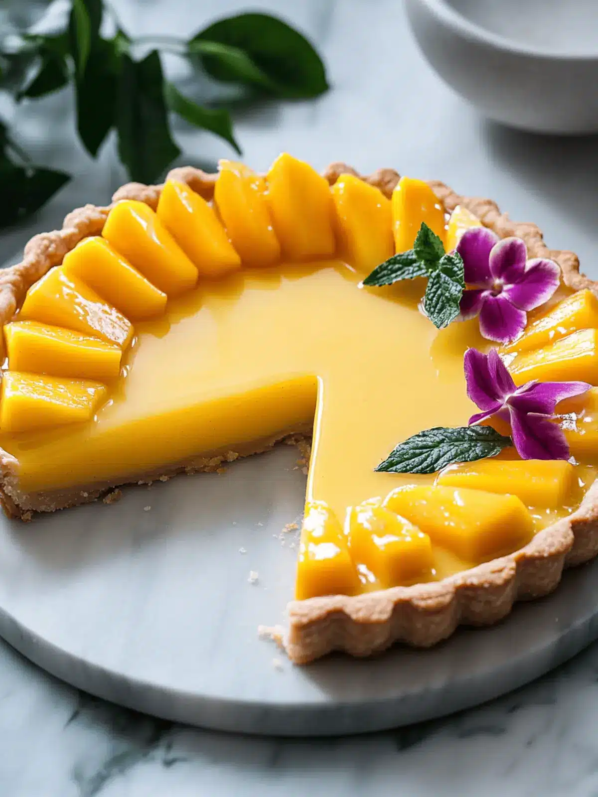 Mango Curd Tart