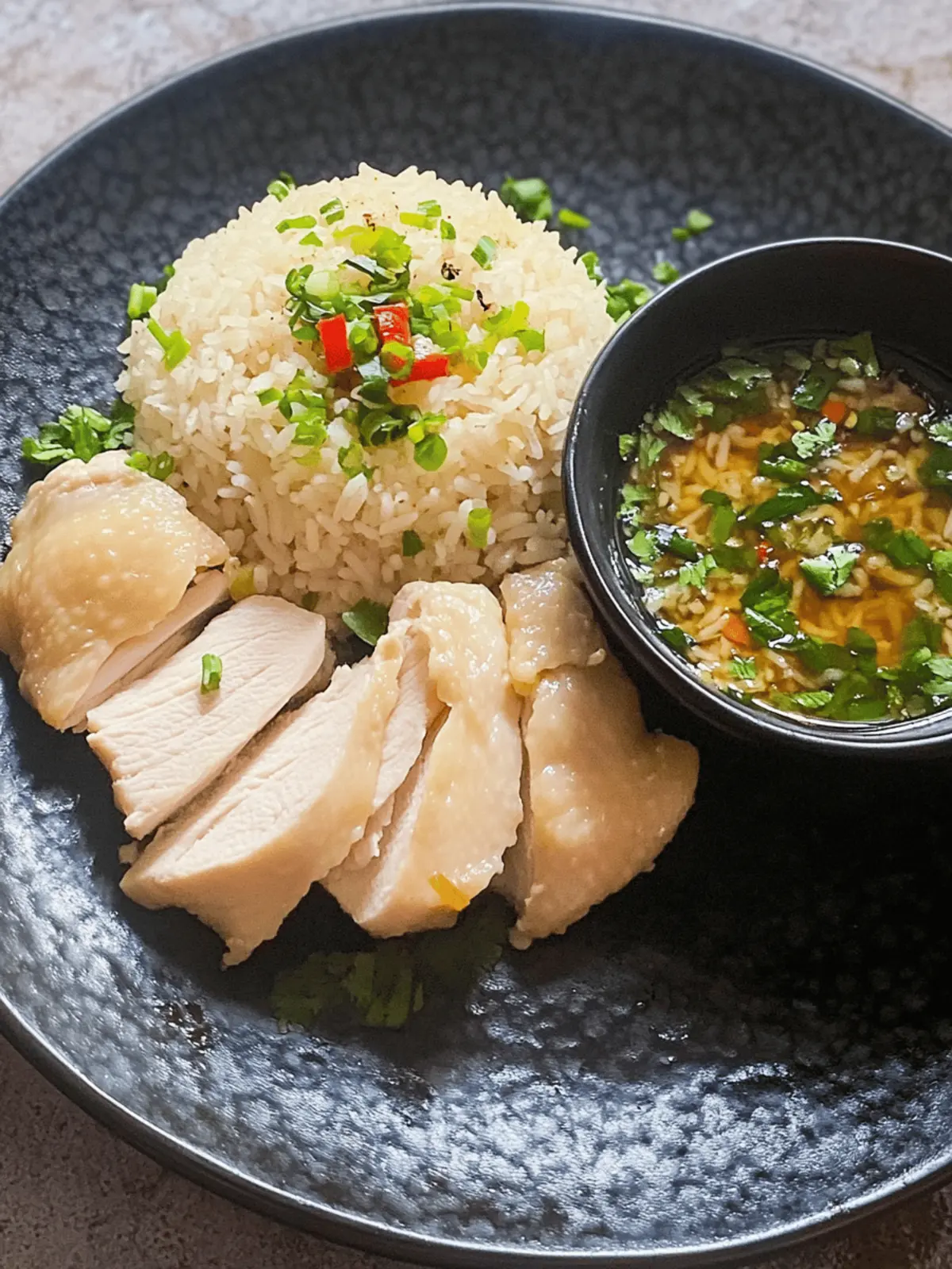 Irresistible Hainanese Chicken Rice with Chicken Thighs at Home 3 Hainanese Chicken Rice with Chicken Thighs
