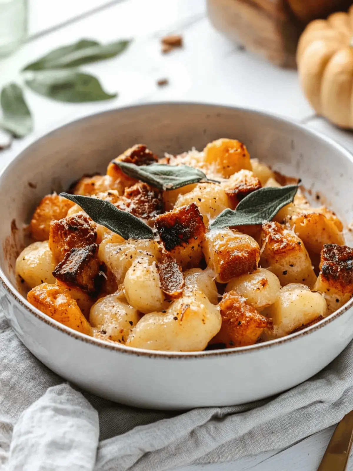 Air Fryer Pumpkin Gnocchi Bake