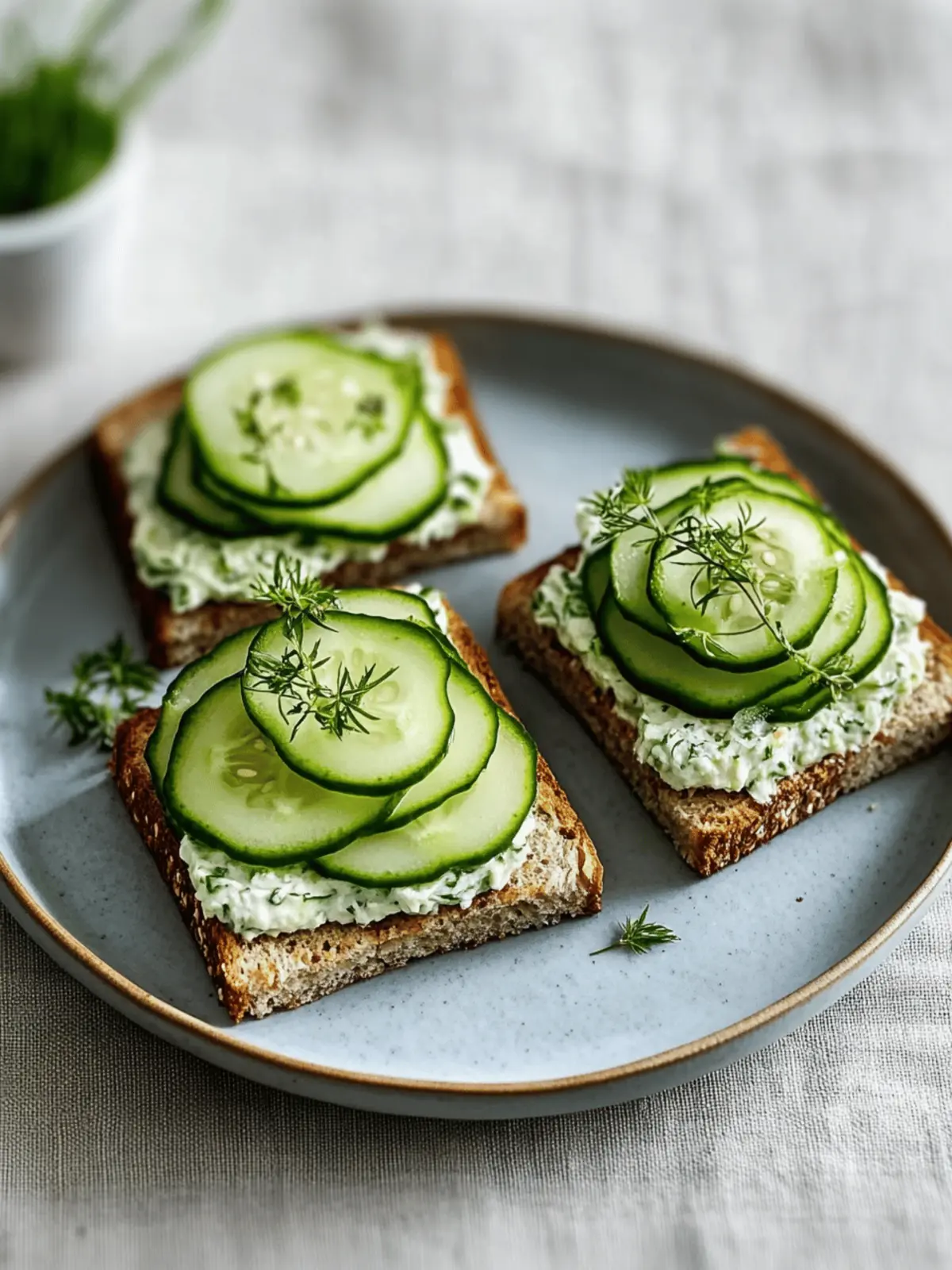 Matcha Cucumber Tea Sandwich