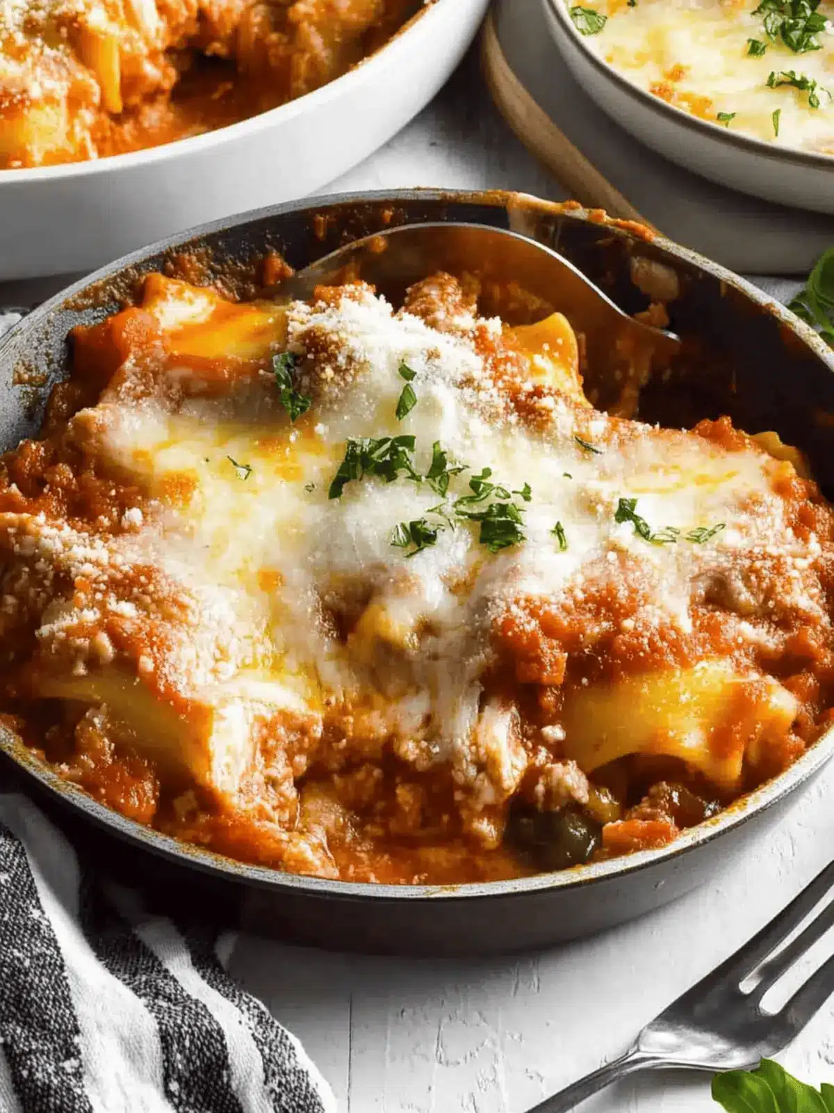 Easy Skillet Lasagna: Cheesy Comfort in Just 30 Minutes 3 Skillet Lasagna
