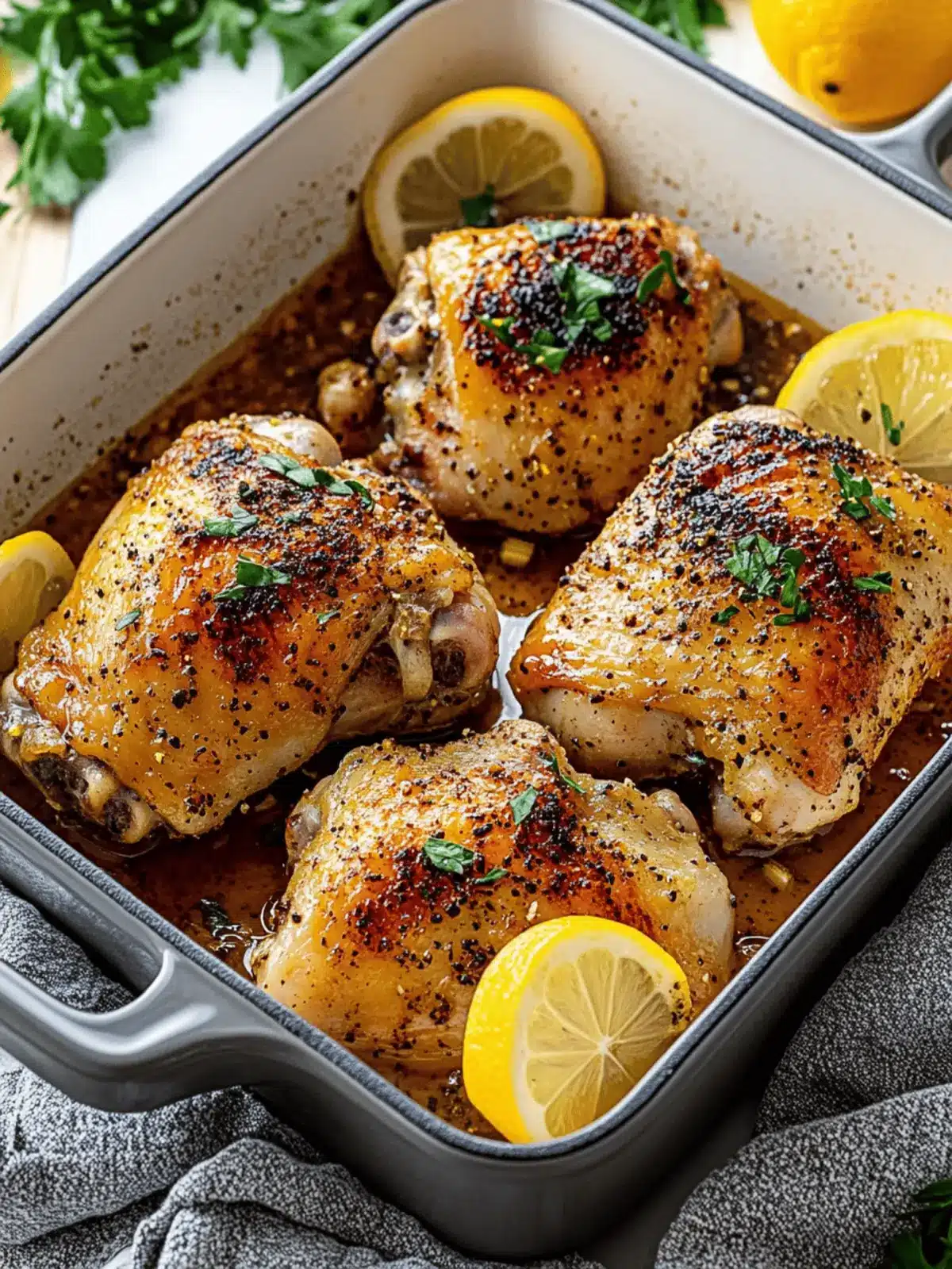 Lemon Pepper Chicken Thighs for a Zesty Weeknight Dinner 3 Lemon Pepper Chicken Thighs